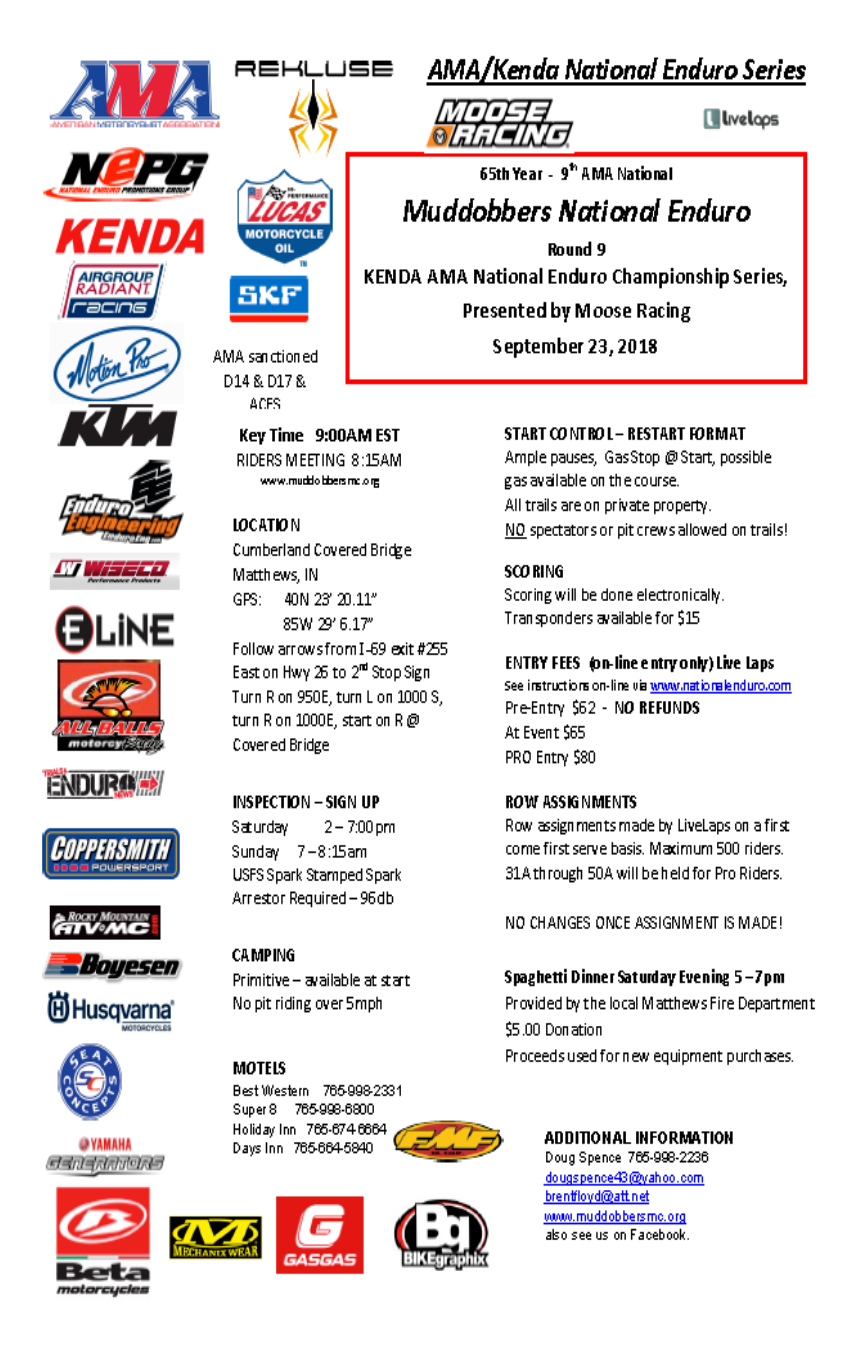 2018National Enduro Flyer