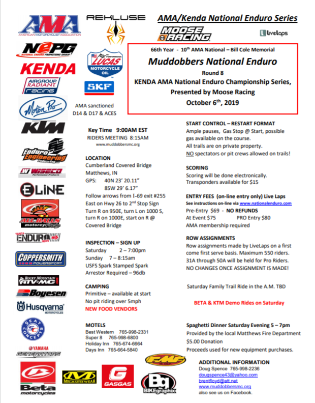 2019National Enduro Flyer